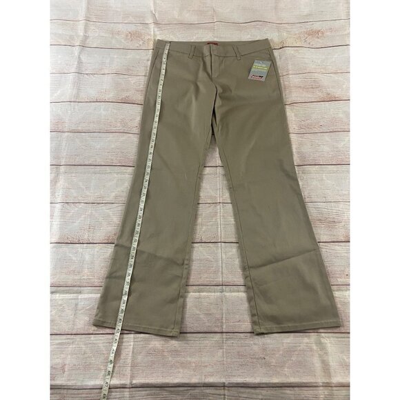 NWT Dickies Women's Slim Boot Leg Beige Pants - 17 - Picture 2 of 13